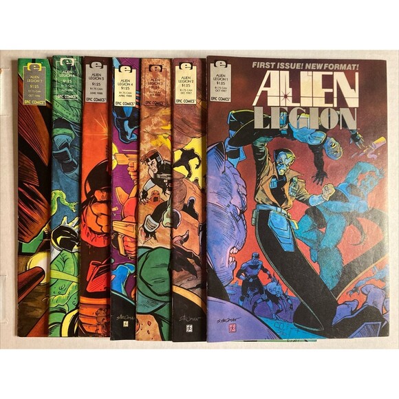 Alien Legion, Vol. 2 (1987) Epic Comic Book Set 1-7 - Picture 1 of 8
